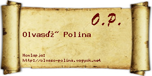 Olvasó Polina névjegykártya